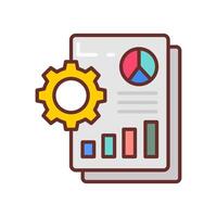 Data Analytical Tool  icon in vector. Logotype vector