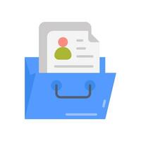 Portfolio icon in vector. Logotype vector