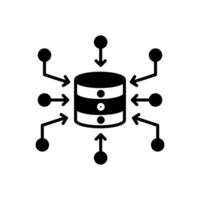 Data Aggregate  icon in vector. Logotype vector