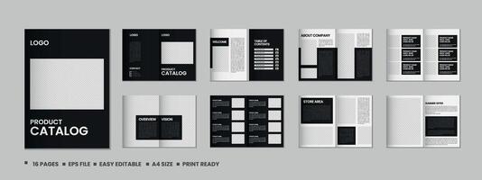 mueble producto Catálogo diseño, multi página folleto catalogar modelo diseño con Bosquejo vector