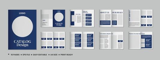 Product catalog design or catalogue template design vector