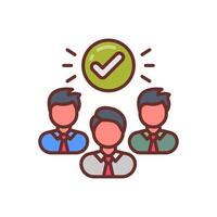 Team Selection  icon in vector. Logotype vector