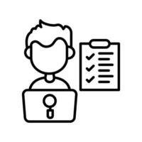 Quantitative  icon in vector. Logotype vector