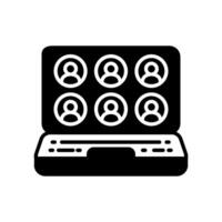 Video Conference icon in vector. Logotype vector