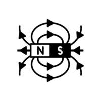 Magnetic Fields  icon in vector. Logotype vector