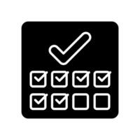 Completed Tasks icon in vector. Logotype vector