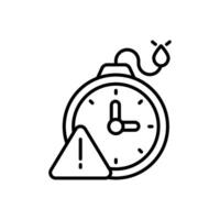 Deadline  icon in vector. Logotype vector