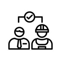 Labor Relations  icon in vector. Logotype vector