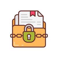 Confidential Data icon in vector. Logotype vector