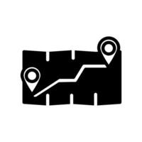 Route  icon in vector. Logotype vector