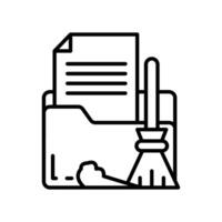 Data Cleaning  icon in vector. Logotype vector