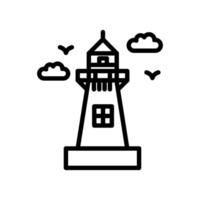 faro icono en vector. logotipo vector