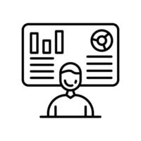 Data Dashboard icon in vector. Logotype vector