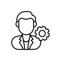 Project Manager icon in vector. Logotype vector