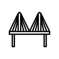 Millau Bridge  icon in vector. Logotype vector