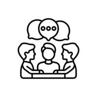 Dialog  icon in vector. Logotype vector