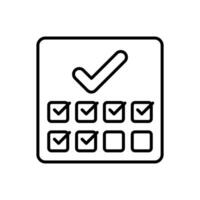 Completed Tasks icon in vector. Logotype vector