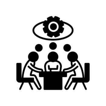 Brainstorming icon in vector. Logotype vector