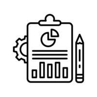 Analysis Process  icon in vector. Logotype vector