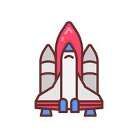 Spaceship  icon in vector. Logotype vector