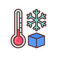 Freezing  icon in vector. Logotype vector