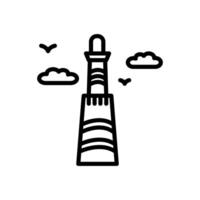 Minaret Of Jam  icon in vector. Logotype vector