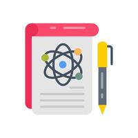 Physics Notes  icon in vector. Logotype vector