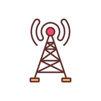 Radio Waves  icon in vector. Logotype vector