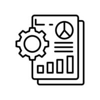 Data Analytical Tool  icon in vector. Logotype vector