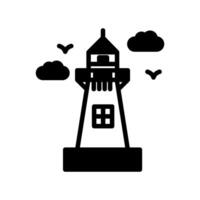 faro icono en vector. logotipo vector