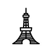 Tokyo Tower  icon in vector. Logotype vector