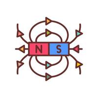 Magnetic Fields  icon in vector. Logotype vector