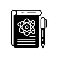 Physics Notes  icon in vector. Logotype vector