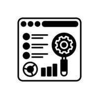 Web Statistics  icon in vector. Logotype vector