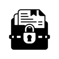 Confidential Data icon in vector. Logotype vector