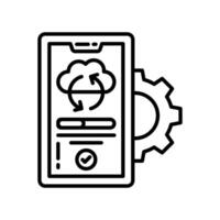 Mobile Sync  icon in vector. Logotype vector