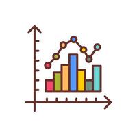 Histogram  icon in vector. Logotype vector