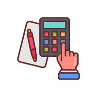 Accounting icon in vector. Logotype vector