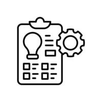 Project Management icon in vector. Logotype vector
