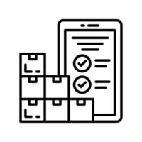 Inventory Data  icon in vector. Logotype vector