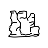 Castle Rock  icon in vector. Logotype vector