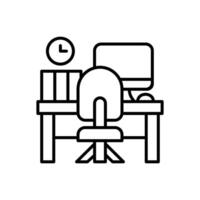 Workplace icon in vector. Logotype vector