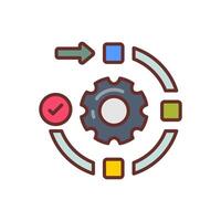 Workflow  icon in vector. Logotype vector