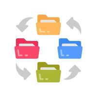 File Sharing icon in vector. Logotype vector