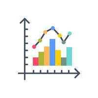 Histogram  icon in vector. Logotype vector