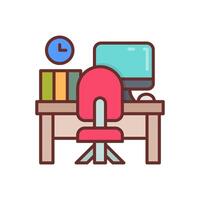 Workplace icon in vector. Logotype vector