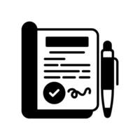 Agreement icon in vector. Logotype vector