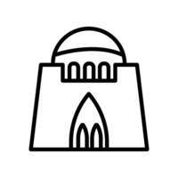 Quaid Tomb  icon in vector. Logotype vector