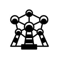 Atomium  icon in vector. Logotype vector