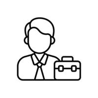 Employee icon in vector. Logotype vector